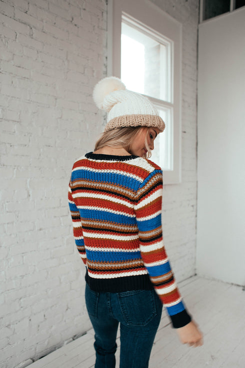 Turn It Around Striped Sweater